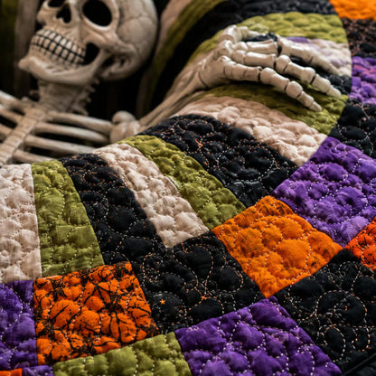 🎃 Halloween 3D Skeleton Vortex Round Rug