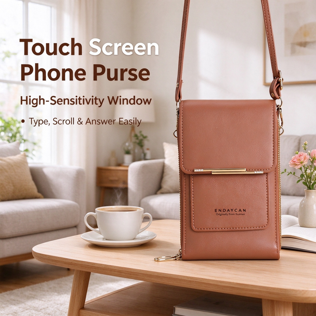 Touchscreen Sensitive Phone Bag with Multiple Colors, Use Phone Without Taking It Out 💼