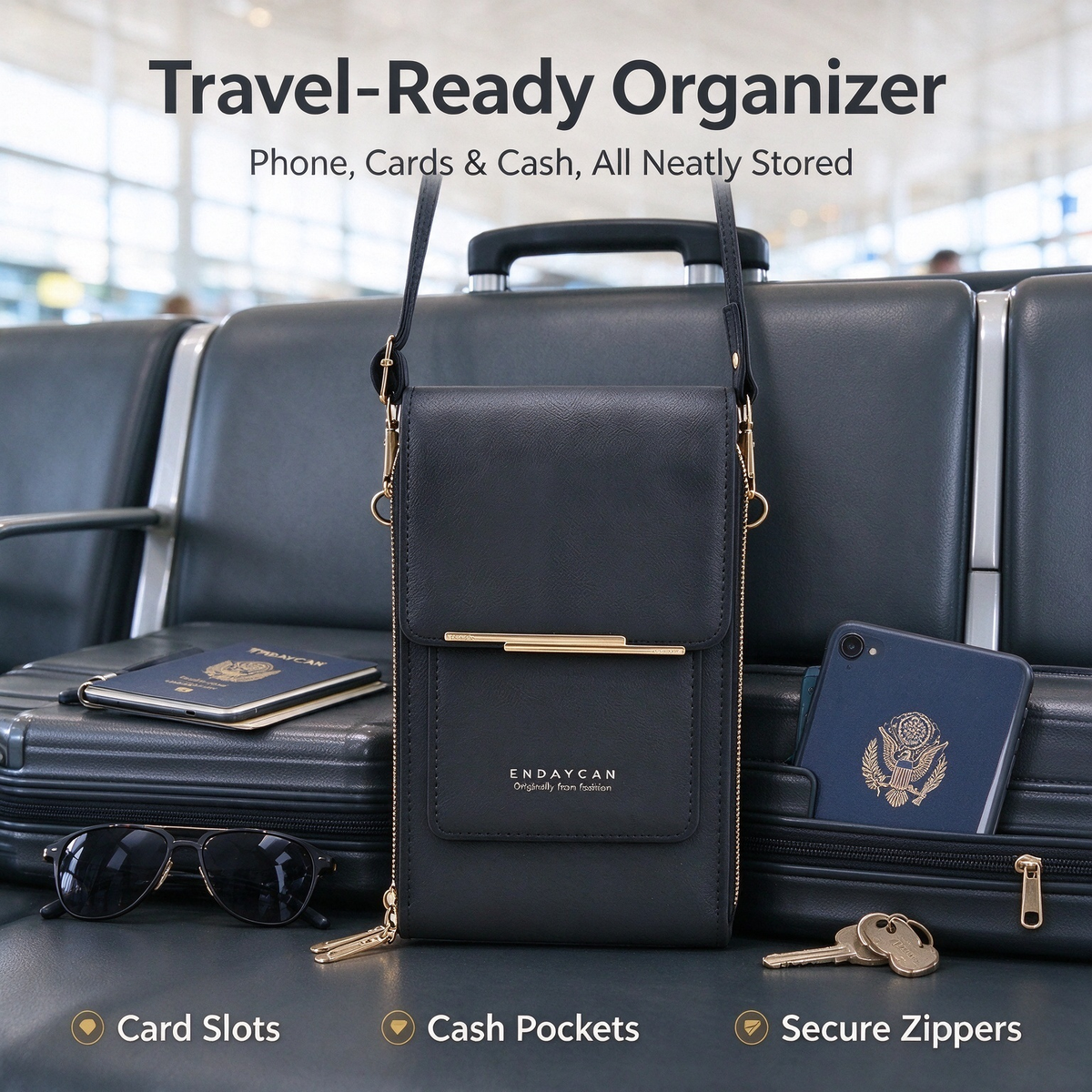 Touchscreen Sensitive Phone Bag with Multiple Colors, Use Phone Without Taking It Out 💼