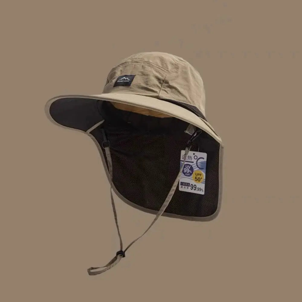 Outdoor Sun Protection Hat Unisex Fisherman Hat UV Neck Flap