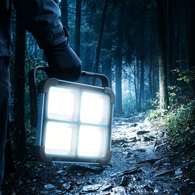 Solar Rechargeable LED Work Light - 288 Super Bright 5730 Beads Floodlight