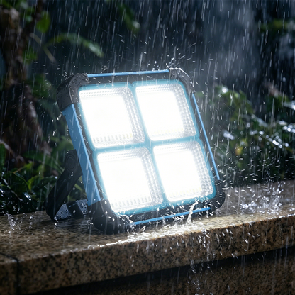 Solar Rechargeable LED Work Light - 288 Super Bright 5730 Beads Floodlight