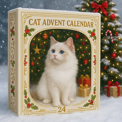 2026 Cat Advent Calendar with 24 Collectible Christmas Figures