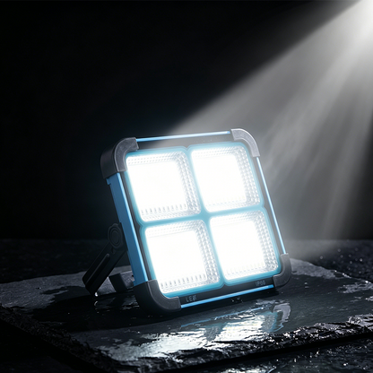 Solar Rechargeable LED Work Light - 288 Super Bright 5730 Beads Floodlight
