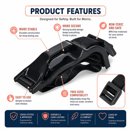 Pregnancy Seat Belt Adjuster – Comfortable Car Seat Belt Positioner for Expectant Moms