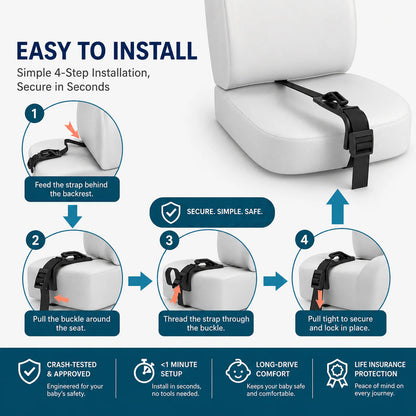Pregnancy Seat Belt Adjuster – Comfortable Car Seat Belt Positioner for Expectant Moms