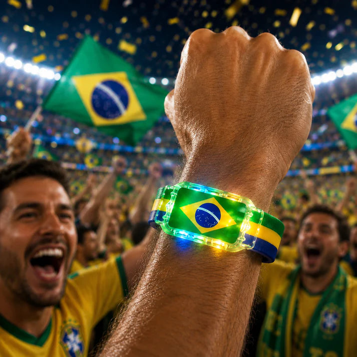 LED Flag Wristband for Game Day & Watch Parties