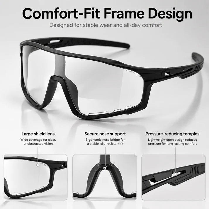 ☀️UV400 Photochromic Polarized Safety Glasses