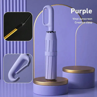☔Portable Automatic Folding Umbrella-Windproof Waterproof with Loop Buckle