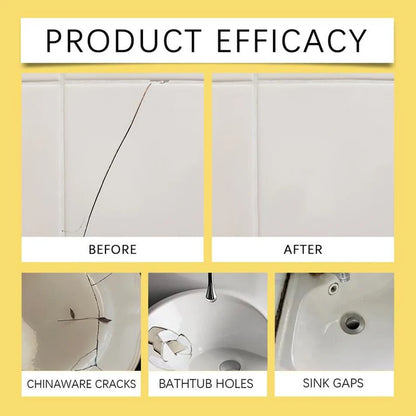 🔧Quick-Drying Tile Repair Glue - Complete Tool Kit for DIY – Fix Cracks Permanently in Minutes!✨