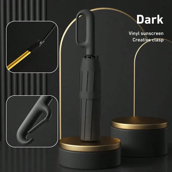 ☔Portable Automatic Folding Umbrella-Windproof Waterproof with Loop Buckle