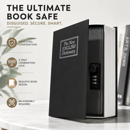 Book Shaped Security Lock Box