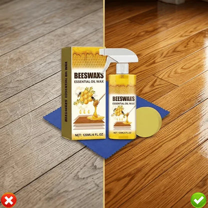 Natural Beeswax Floor Polish Spray for Wood Shine Protection