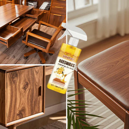 Natural Beeswax Floor Polish Spray for Wood Shine Protection