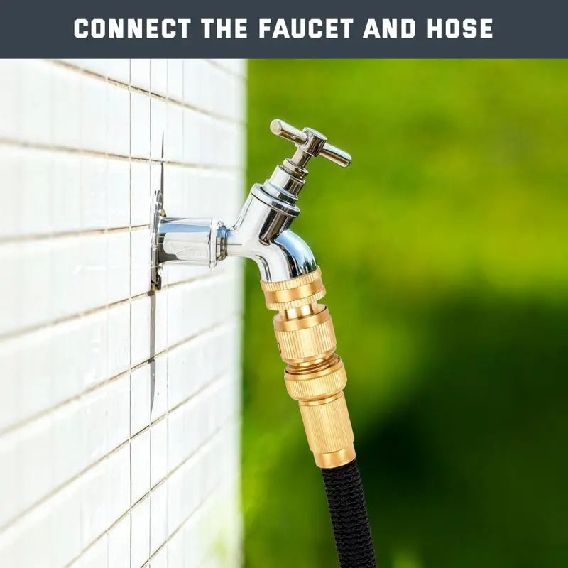 Solid Brass Garden Hose Quick Connector