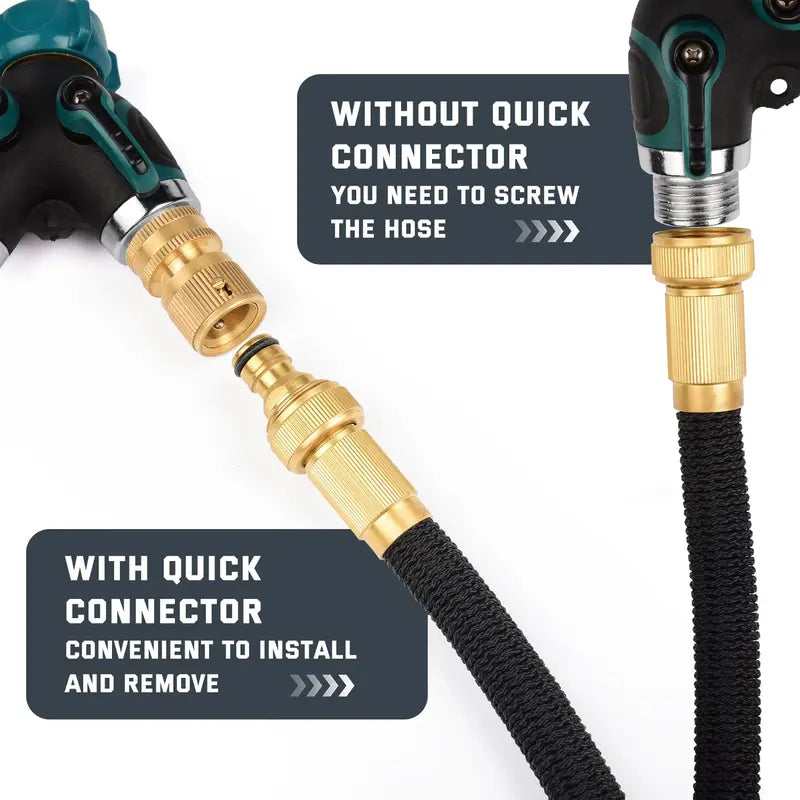 Solid Brass Garden Hose Quick Connector