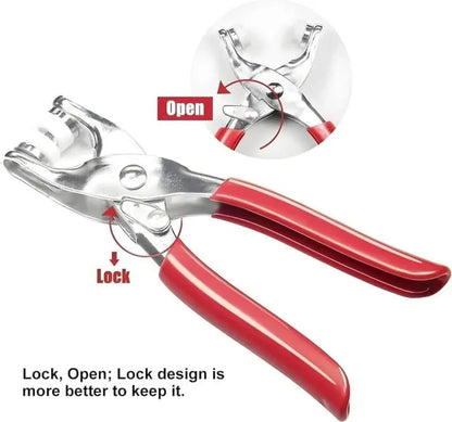 100PCS Metal Snap Button Kit with Pliers