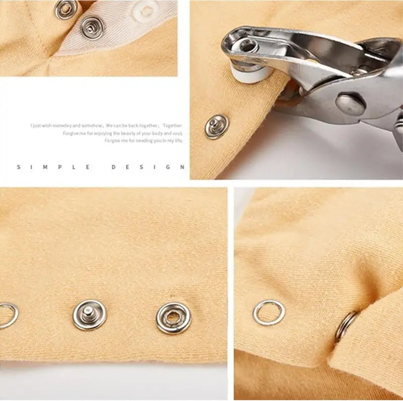 100PCS Metal Snap Button Kit with Pliers