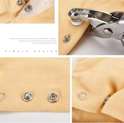 100PCS Metal Snap Button Kit with Pliers
