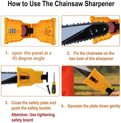 Portable Chainsaw Sharpener – Fits 14–20 Inch Chainsaws