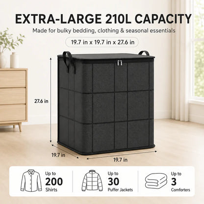 Spacious Storage Bag for Quilts, Bedding & Clothes