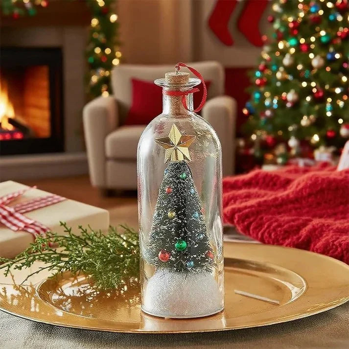 Mr. Christmas 8" Recordable Christmas Tree Message In A Bottle