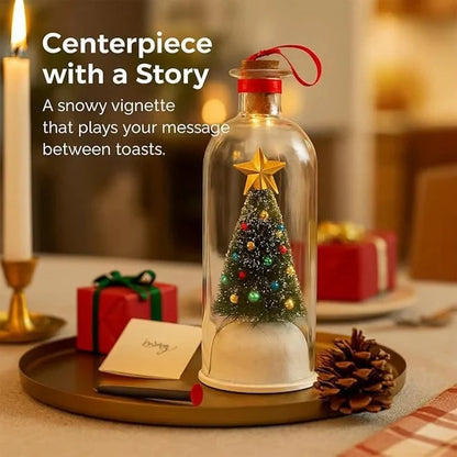 Mr. Christmas 8" Recordable Christmas Tree Message In A Bottle