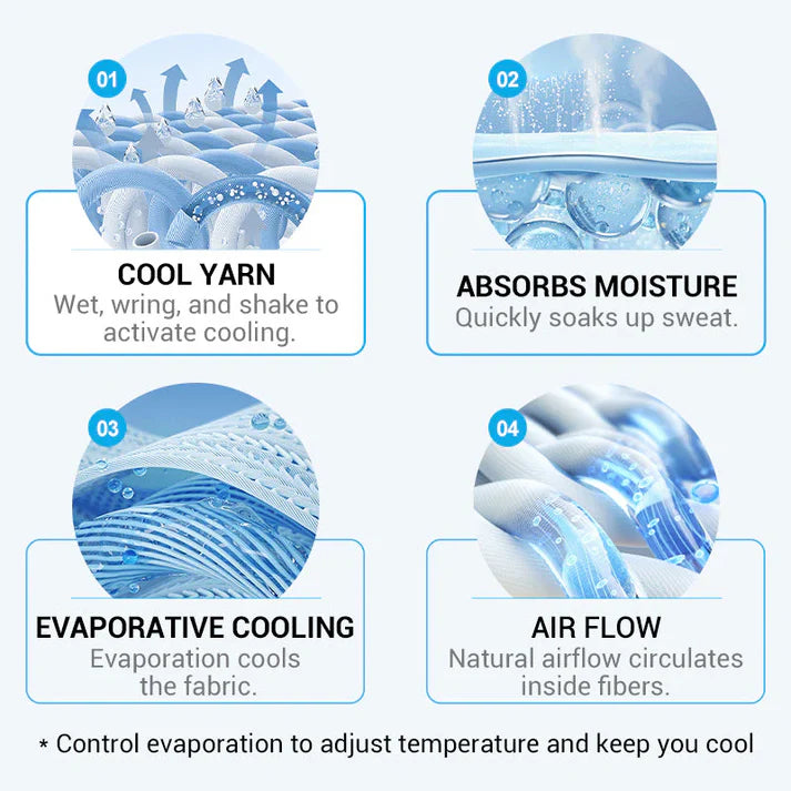 Absorbent Cooling Towel, Can Be Used Anytime, Anywhere!
