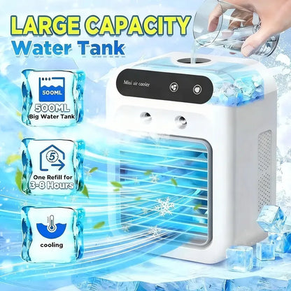 Portable Air Conditioners, 3-In-1 Cooling Fan with 2-Speed Mist Fan