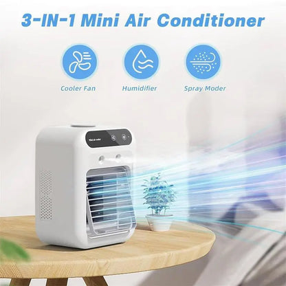 Portable Air Conditioners, 3-In-1 Cooling Fan with 2-Speed Mist Fan
