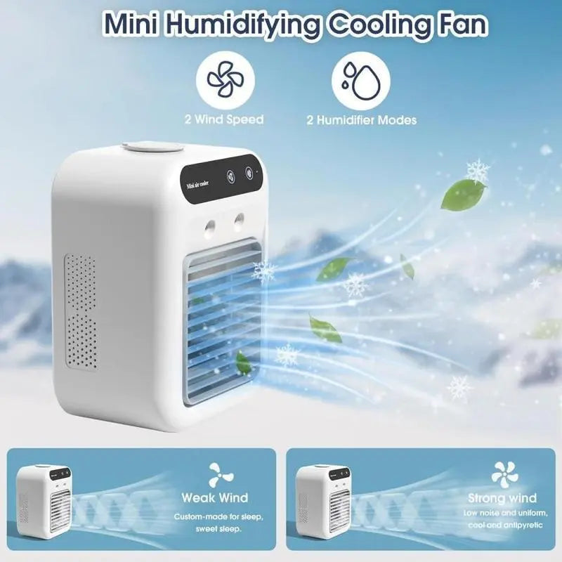 Portable Air Conditioners, 3-In-1 Cooling Fan with 2-Speed Mist Fan