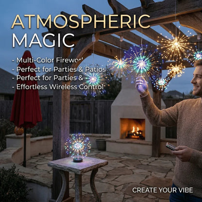 🎆 4-Pack Solar Fireworks Lights