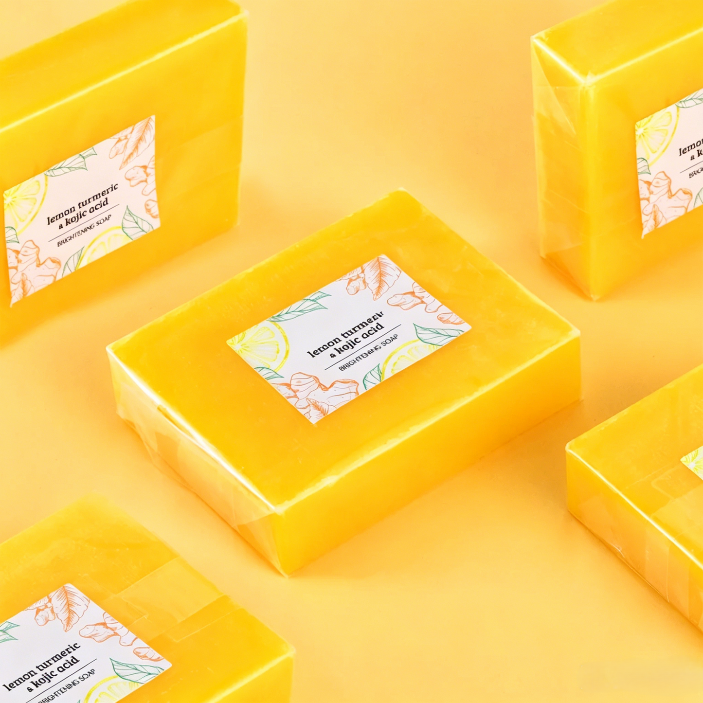 Lemon Turmeric & Kojic Acid Brightening Soap