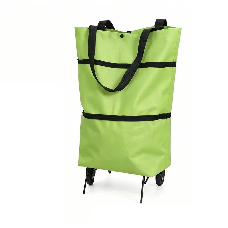 🛒 Wheeled Folding Shopping Tote