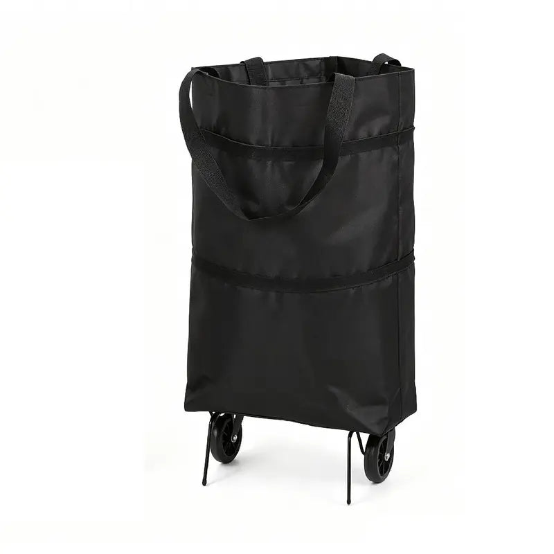 🛒 Wheeled Folding Shopping Tote