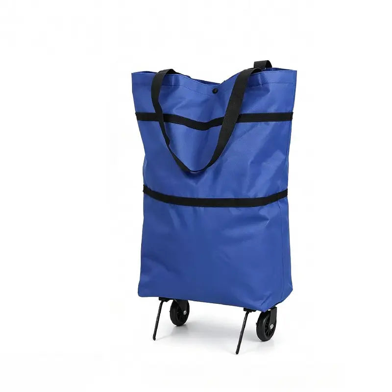 🛒 Wheeled Folding Shopping Tote