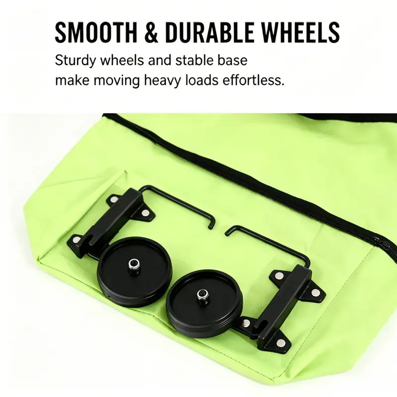 🛒 Wheeled Folding Shopping Tote
