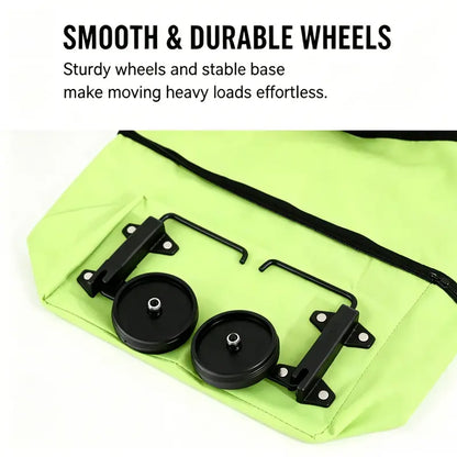 🛒 Wheeled Folding Shopping Tote