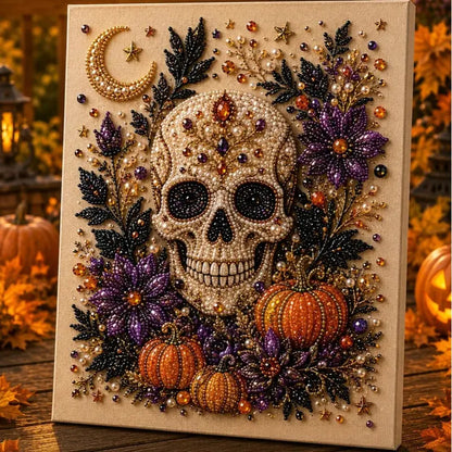 Spooky Cute Ghost  Themed Pearl 3D Diamond Painting DIY Kit