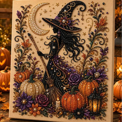 Spooky Cute Ghost  Themed Pearl 3D Diamond Painting DIY Kit