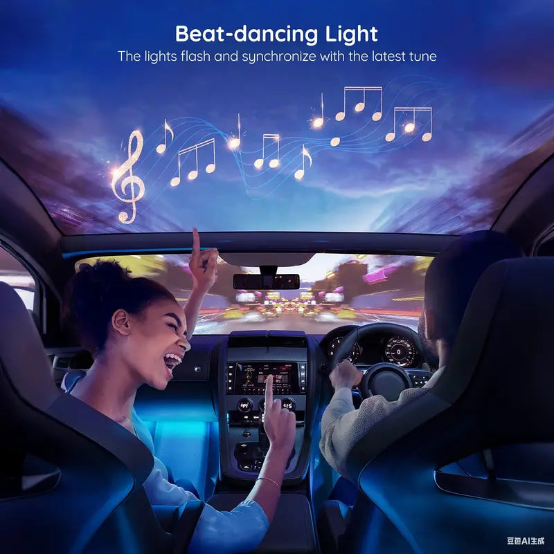 RGB Car Interior LED Strip Lights