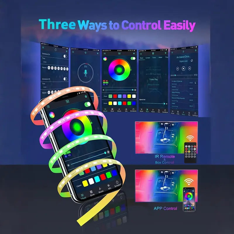 RGB Car Interior LED Strip Lights
