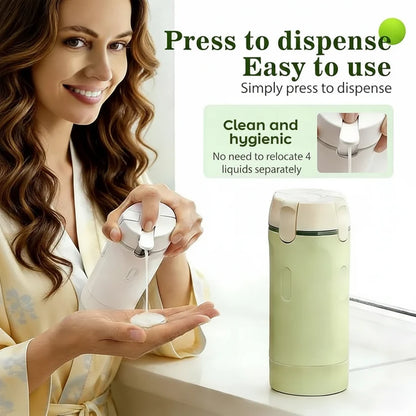 4-in-1 Travel Dispenser Bottle