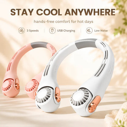 Portable Neck Fan - 3-Sec Instant Cooling
