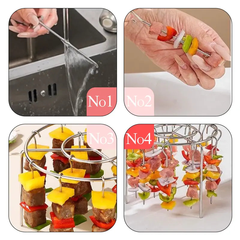 2 Counts Air Fryer Skewer Rack
