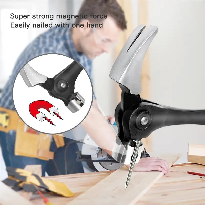 Claw Hammer with Magnetic Nail Starter