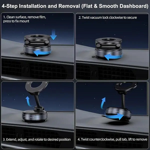 Foldable Magnetic Car Phone Holder