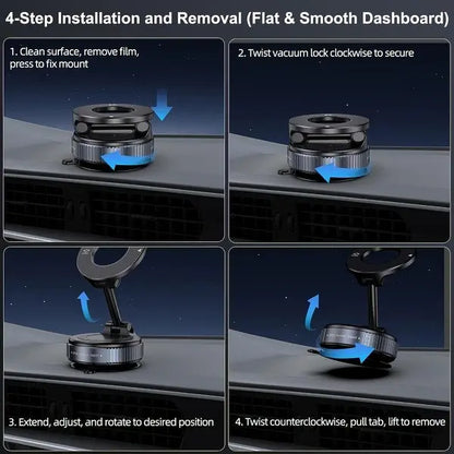 Foldable Magnetic Car Phone Holder