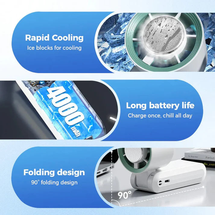 🔥🔥2026 Flagship 5-in-1 Foldable Handheld Cooling Fan