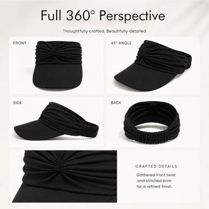 Women's UPF 50+ UV Protection Sun Visor Hat